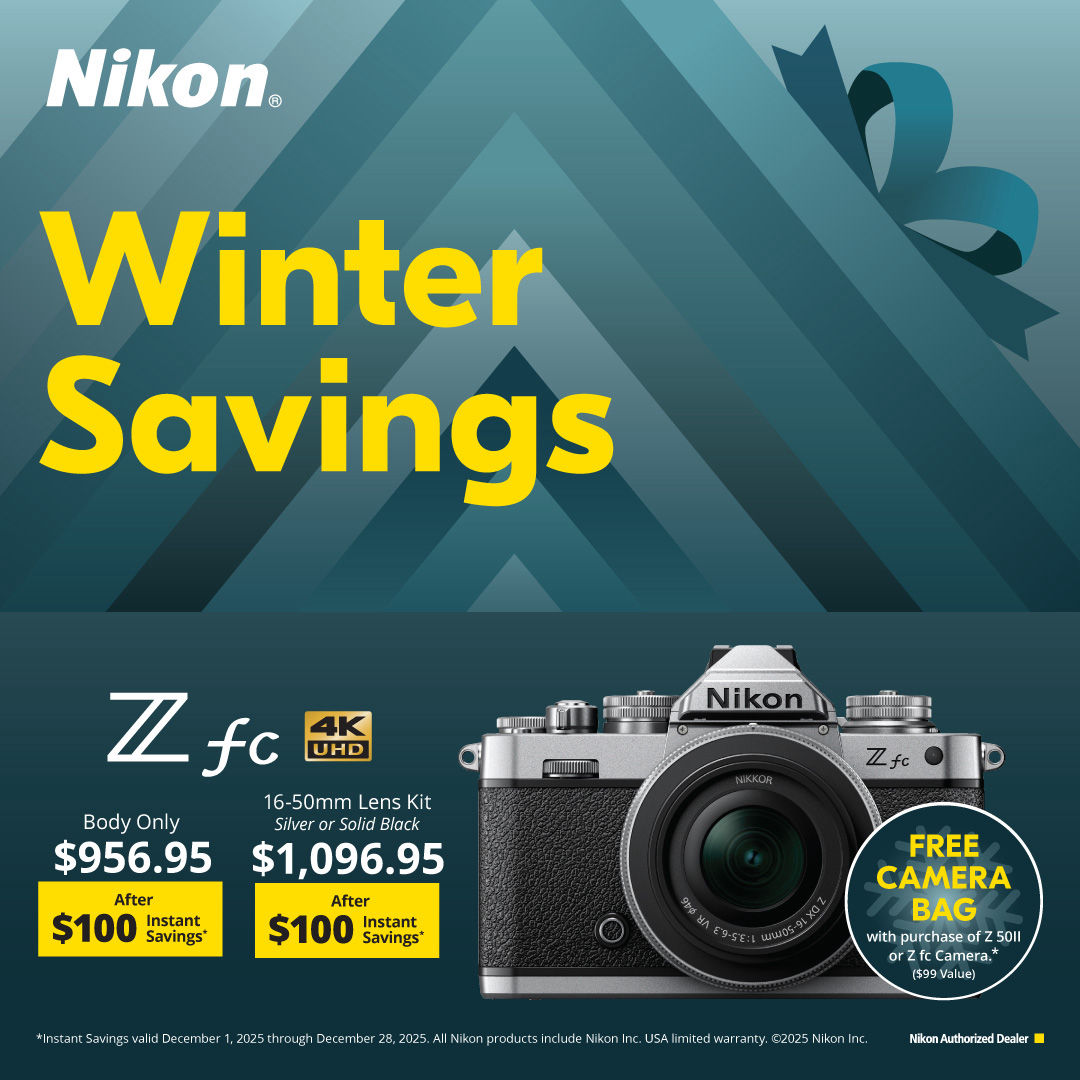 N IKON  Winter Savings on Zfc cameras at K&R photographics