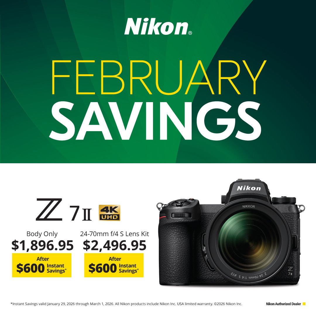 N IKON  February  Savings on Z7II  cameras at K&R photographics