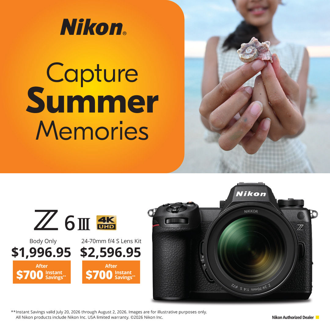 N IKON  Summer  Savings on Z6III  cameras at K&R photographics