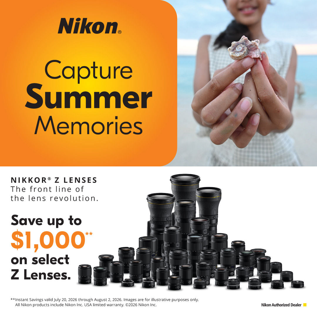 Nikon Z lenses -Save $2000. on Select Z Lenses