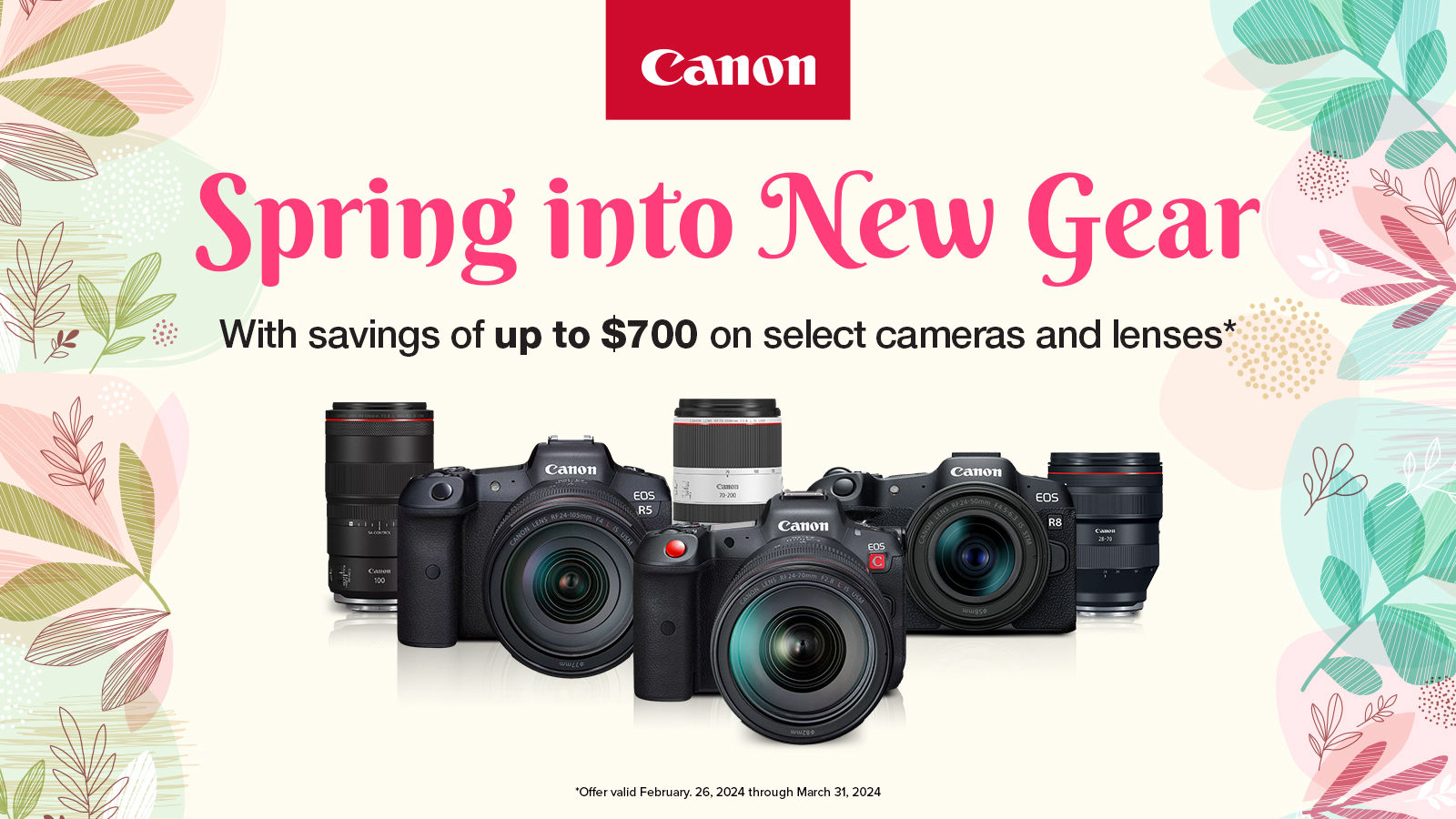 Canon Spring into Spring Savings