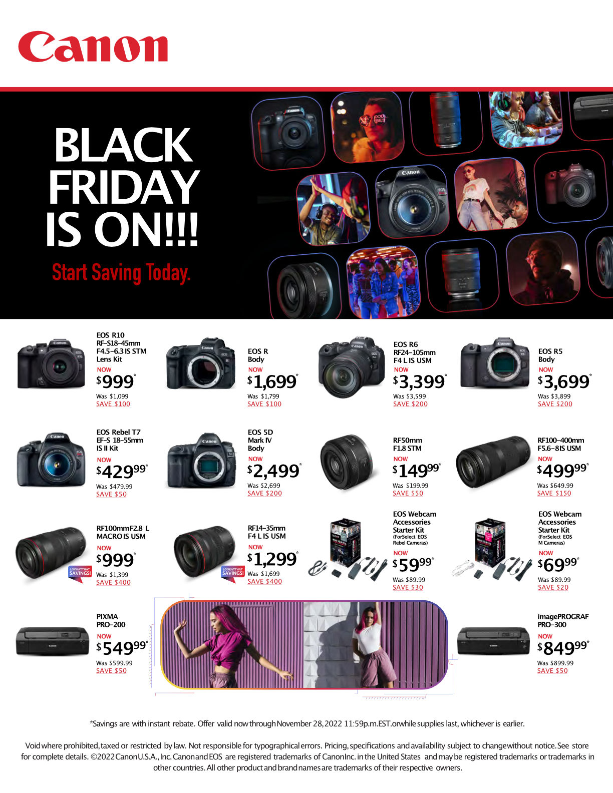 Canon Black Friday is On Deals