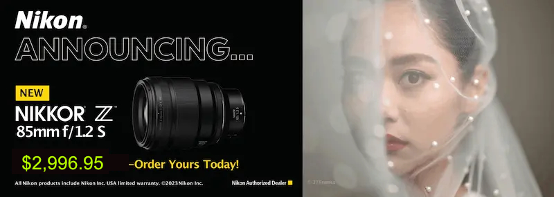 NIKON Special lens for sale. Nikon Amazing New Z 85mm f/1.2 S