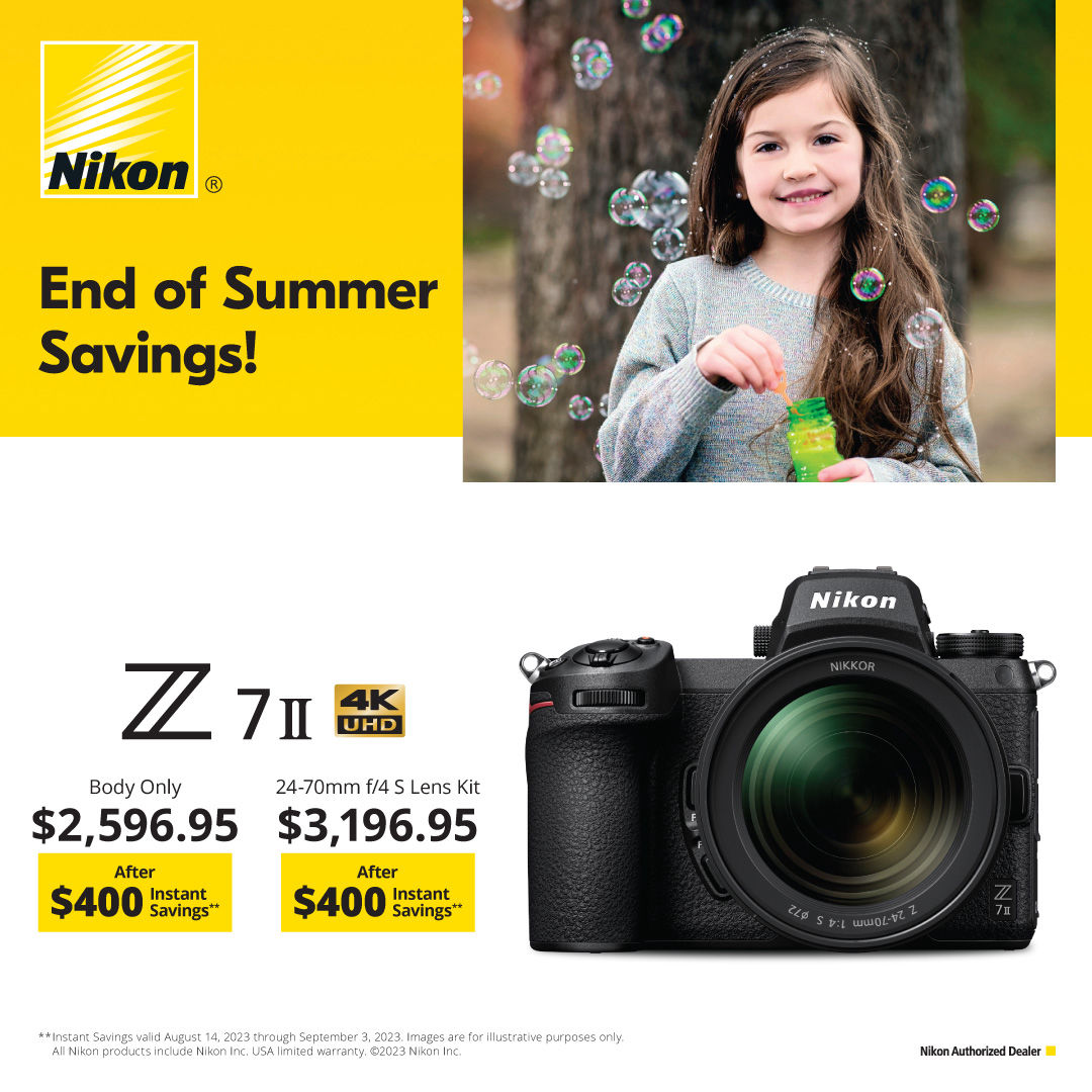 Nikon Z7II end of summer Savings