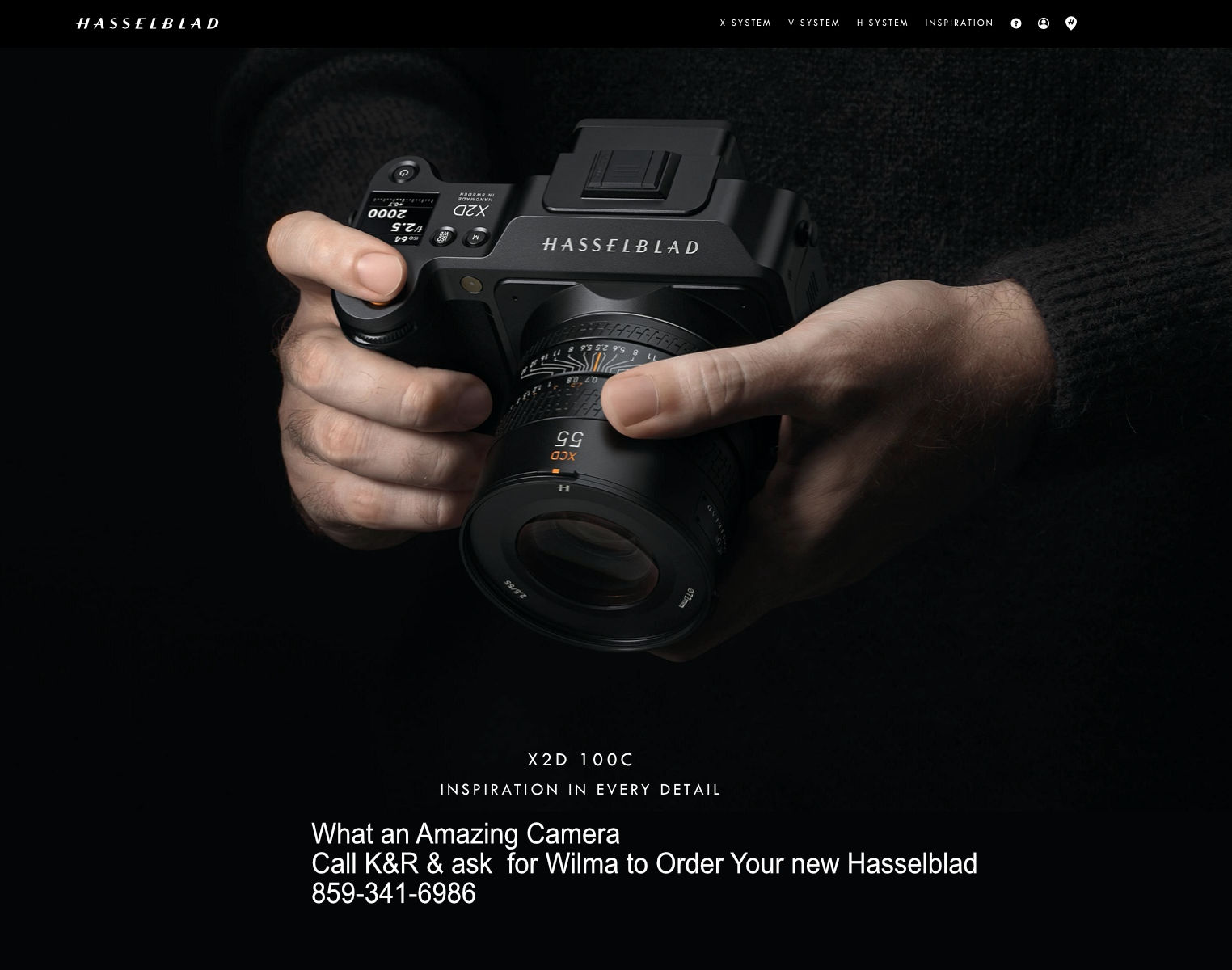 Hasselblad New Amazing X2D-100c Camera